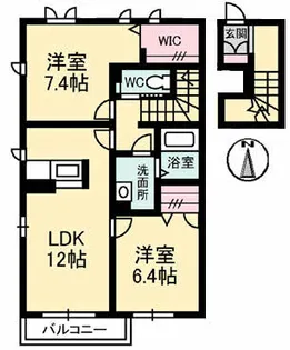 シャーメゾン Aji【2階】の間取り