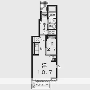 ミルフロールⅡ【1階】の間取り