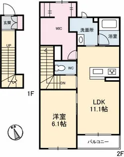 シャーメゾン上福岡【2階】の間取り