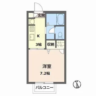 コーポソレイユ【1階】の間取り