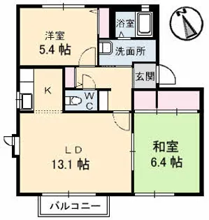ラフォーレ A棟【2階】の間取り