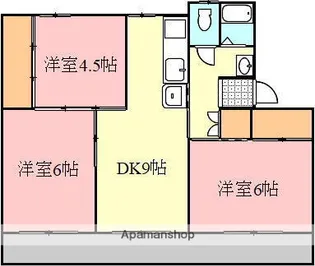 ヴィラナリー木太【504号室】の間取り