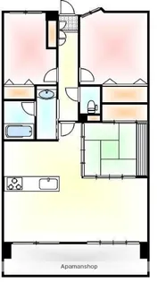 アルファパーク栗林駅南【1005号室】の間取り
