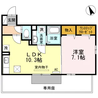 Laxa Court Ⅱ【1階】の間取り