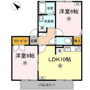 アドミレー樹太 C棟【1階】の間取り