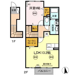ベル ジュネス K【2階】の間取り