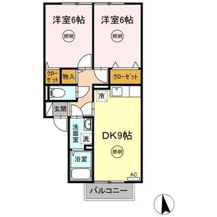 アーバンハイツ 28 A棟【2階】の間取り