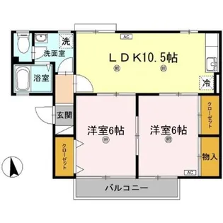 セントラルコート【2階】の間取り