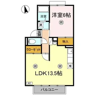 スカイコート38 C棟【2階】の間取り