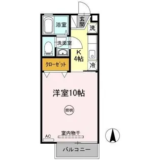 クレスト木太 B棟【1階】の間取り