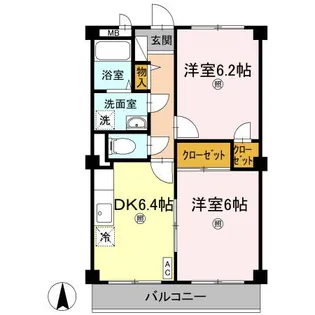 フィネス木太【2階】の間取り