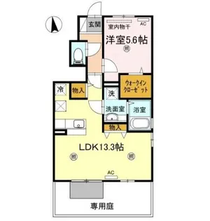 エアリアル・ガーデン【1階】の間取り