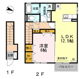 ルーラル タウン A棟【2階】の間取り