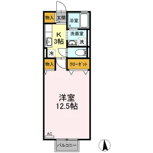 ラ フォルツァ【2階】の間取り
