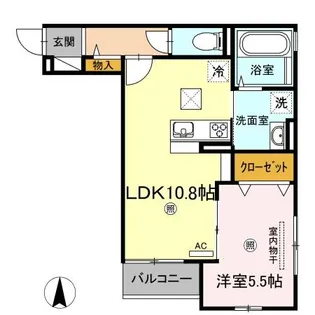 モンレーヴ【1階】の間取り