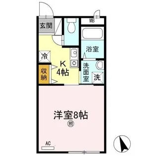 プリシェール高松 A【2階】の間取り