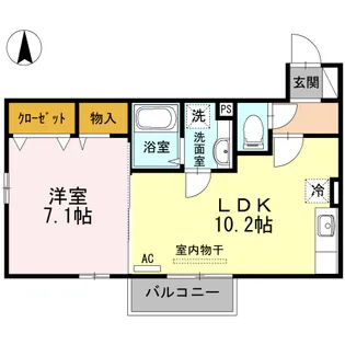 ルチルクォーツ【2階】の間取り