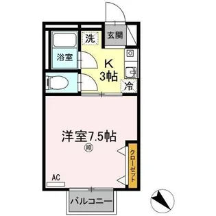 シャトル西春日 B棟【2階】の間取り