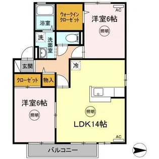 ル・シエル【2階】の間取り