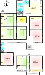 香川県丸亀市飯野町東二【一戸建】の間取り