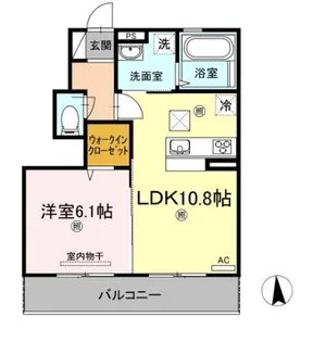 ルピナス A棟【1階】の間取り