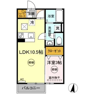 プリマヴェーラ・Y【1階】の間取り