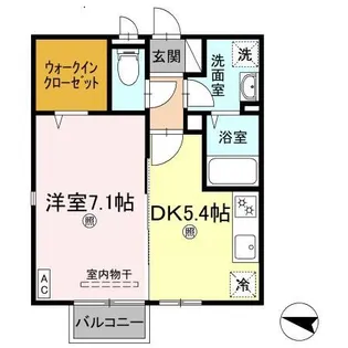 リースランド上林 A【2階】の間取り