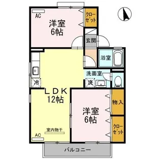 ロイヤルコート円座 C棟【1階】の間取り