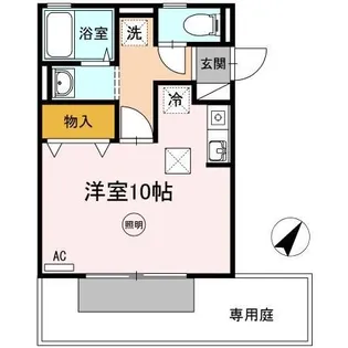 バークリィーハイツ【1階】の間取り