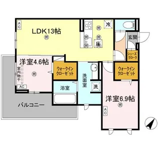 リエートパーク【1階】の間取り