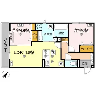 リエートパーク【1階】の間取り