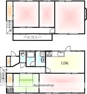 三木町 幸づくし戸建【1号室】の間取り