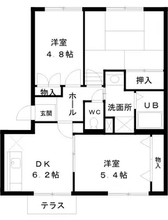 ニューエルディム小田【204号室】の間取り