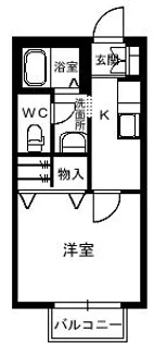 サンフラワーハイツ【1階】の間取り