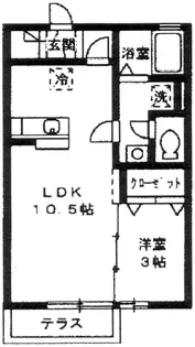 プリマヴェーラ・Y【1階】の間取り