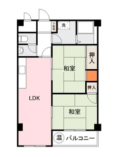 香川県高松市桜町1丁目【マンション】の間取り