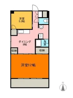 香川県高松市末広町【マンション】の間取り