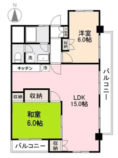 香川県高松市香西本町【マンション】の間取り