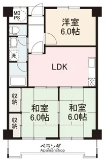 香川県高松市松縄町【マンション】の間取り