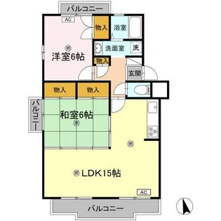 香川県高松市三条町【マンション】の間取り
