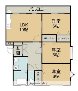 リバティハウス【2階】の間取り