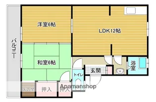桜ヶ丘マンション【4階】の間取り