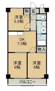 第7水野マンション【3階】の間取り