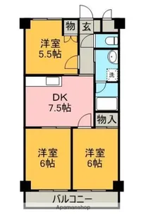 第7水野マンション【6階】の間取り