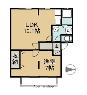 グリームハイツ【2階】の間取り