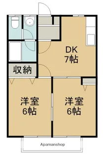 ソシアサニーヒル【2階】の間取り