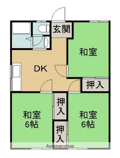 山内アパート【1階】の間取り