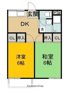 山内アパート【1階】の間取り