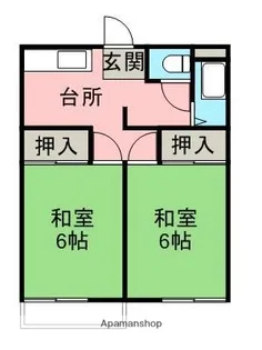 山内アパート【1階】の間取り