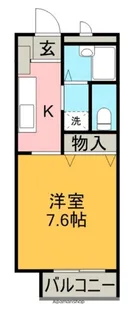 フォブールM【2階】の間取り